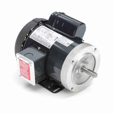 Leeson General Purpose Farm Duty Motor 0.75 HP, 1 phase, 1800 RPM, 115/208-230 V, 56C Frame, TEFC F133